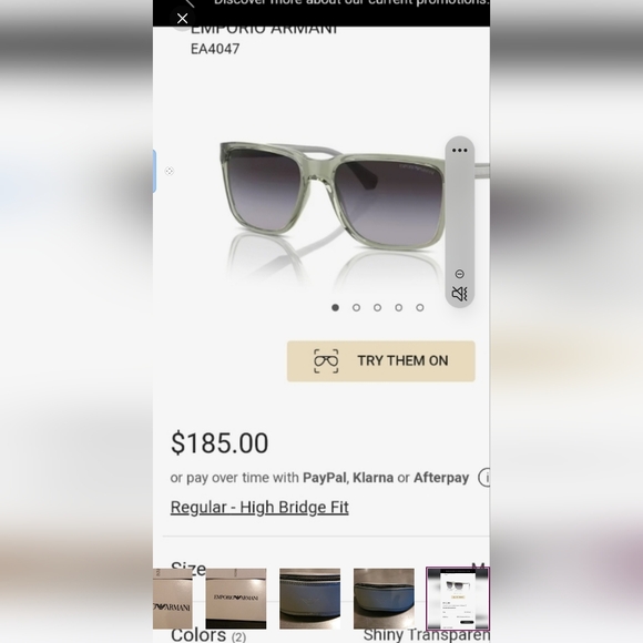 Emporio Armani Accessories - Emporium Armani Host pick  grey polarized sunglasses  2024 warranty authenticity